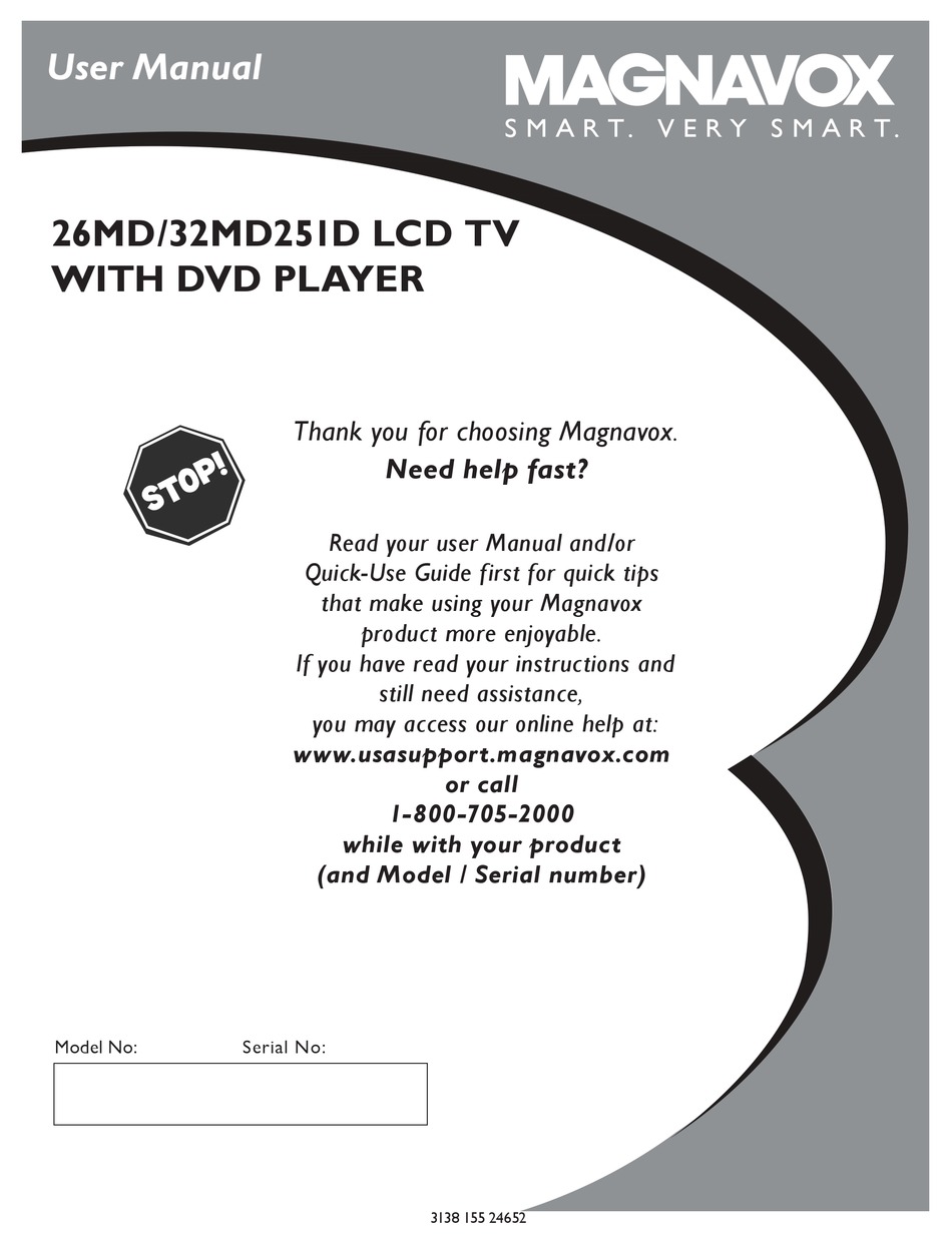 Magnavox 32md251d User Manual Pdf Download Manualslib