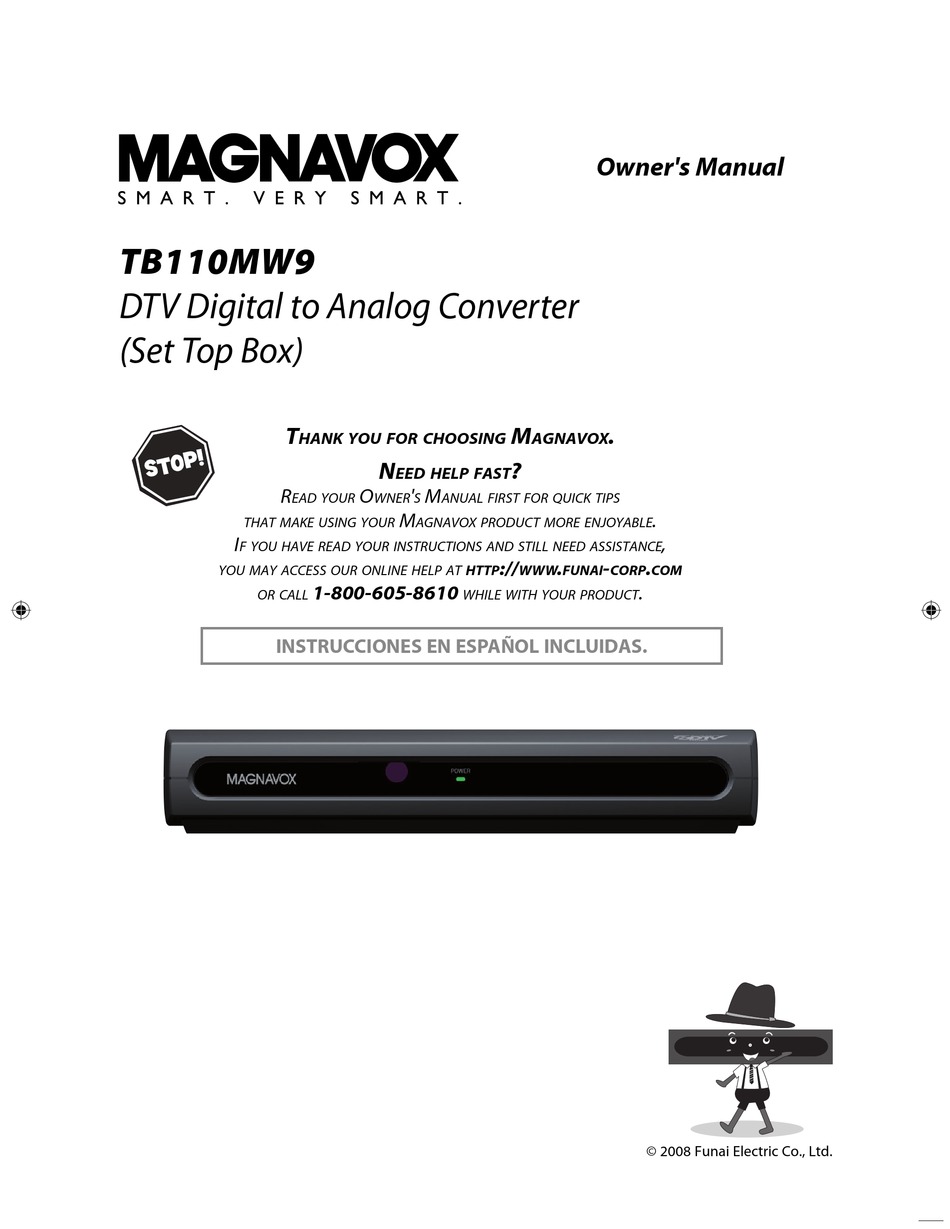 magnavox analog to digital converter box