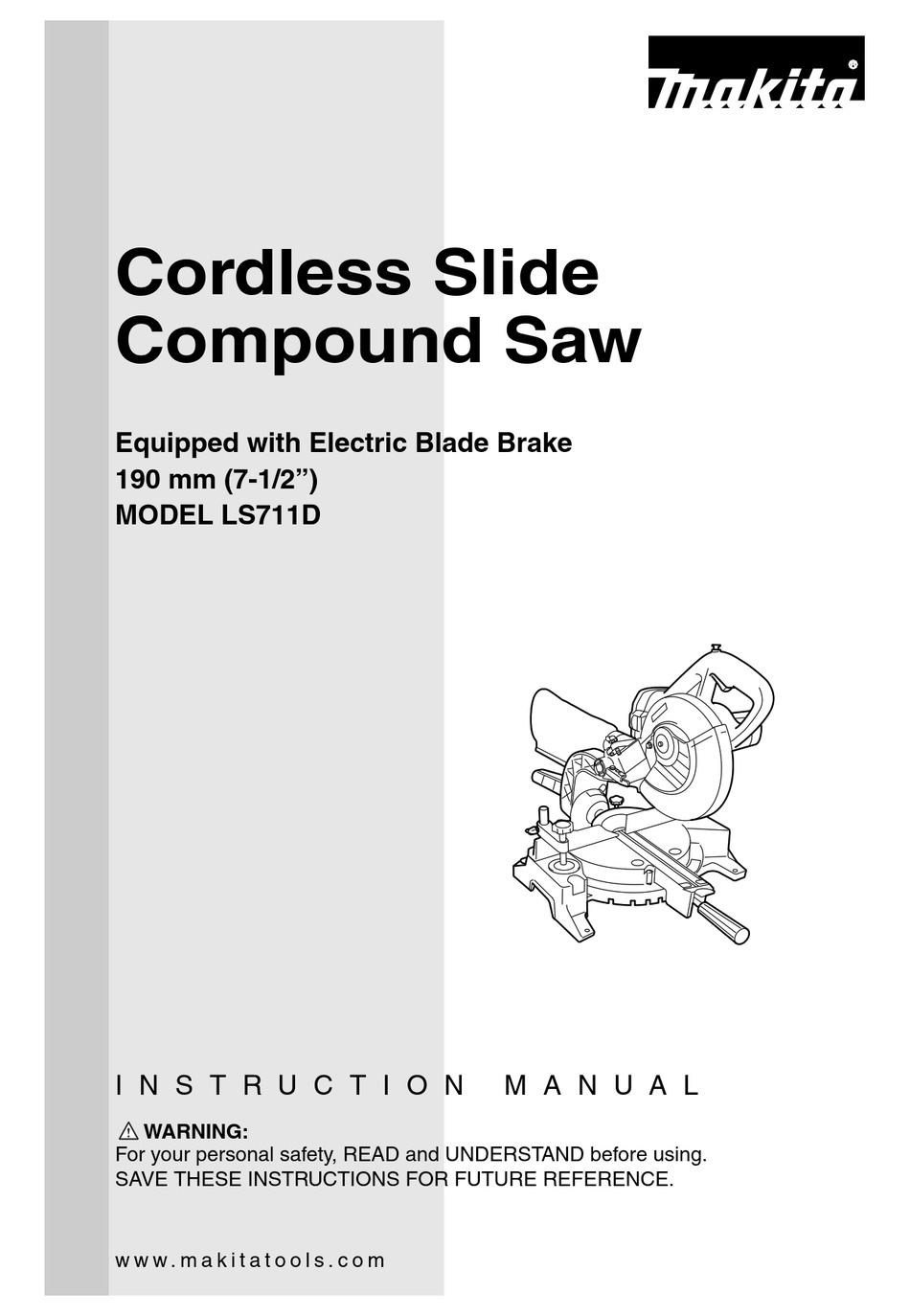 MAKITA LS711D INSTRUCTION MANUAL Pdf Download ManualsLib