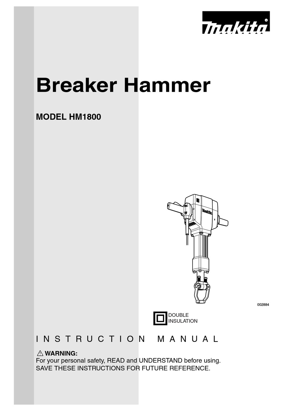 MAKITA HM1800 INSTRUCTION MANUAL Pdf Download | ManualsLib