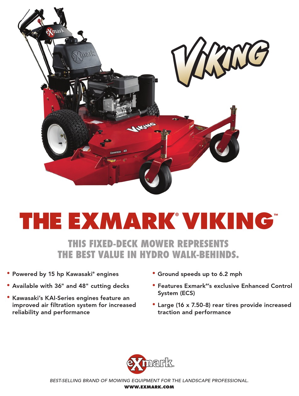 EXMARK VIKING VH15KA362 ECS 15 BROCHURE & SPECS Pdf Download ManualsLib