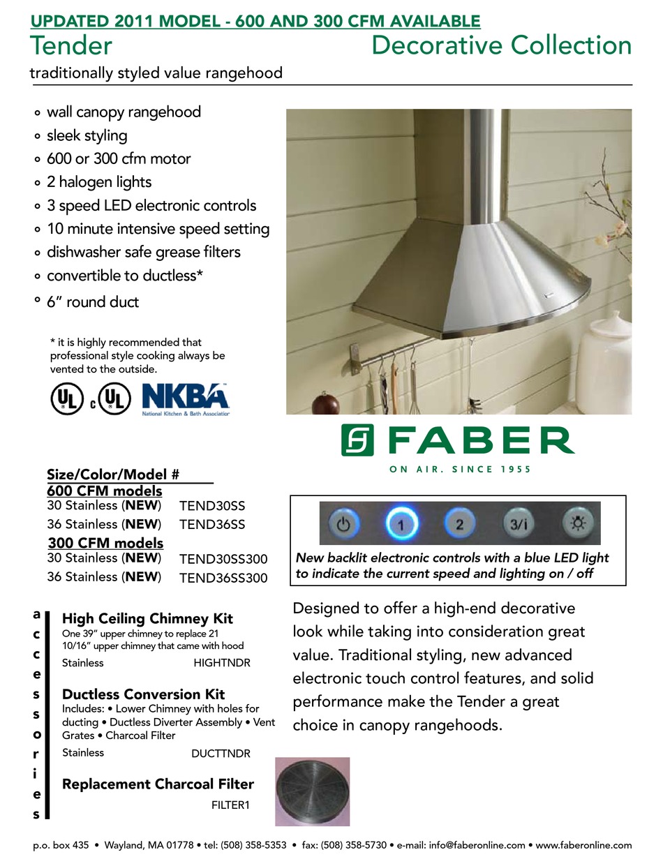 FABER 630006498 SPECIFICATIONS Pdf Download | ManualsLib