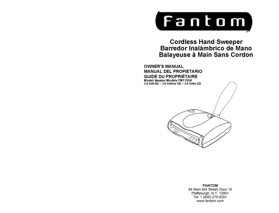 FANTOM FM1705K OWNER'S MANUAL Pdf Download ManualsLib