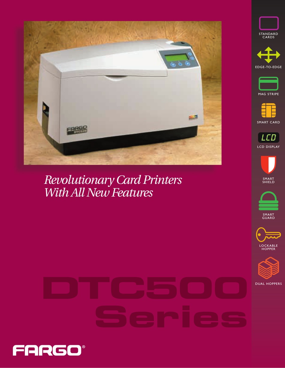 FARGO ELECTRONICS DTC500 SERIES SPECIFICATIONS Pdf Download | ManualsLib