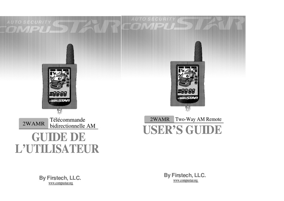 COMPUSTAR 2WAMR USER MANUAL Pdf Download ManualsLib