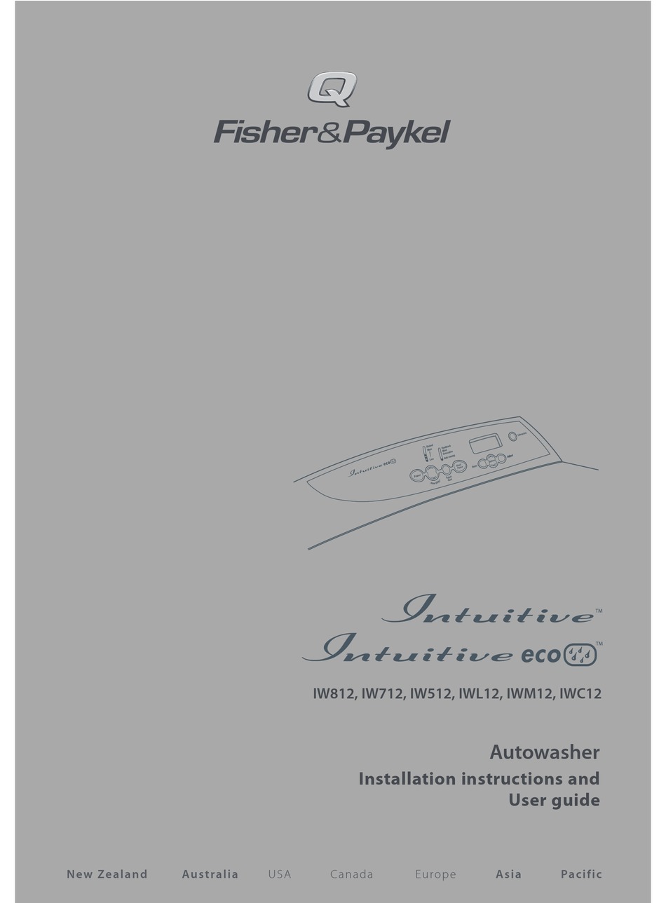 Fisher Paykel Service Manualwillbrown