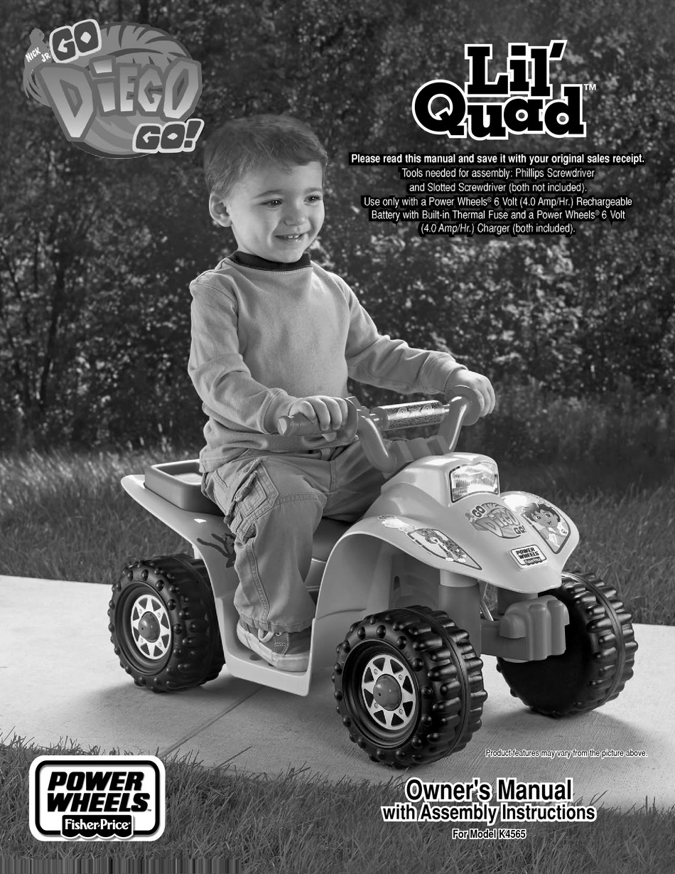 power wheels batman lil quad manual