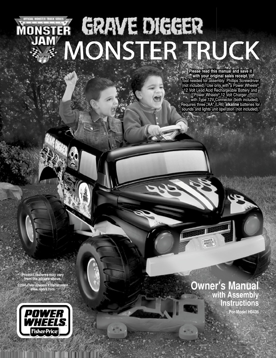 grave digger power wheels manual