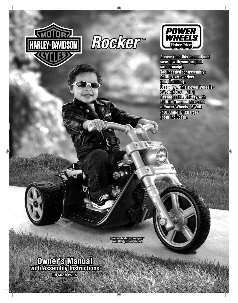 Power wheels harley on sale davidson rocker