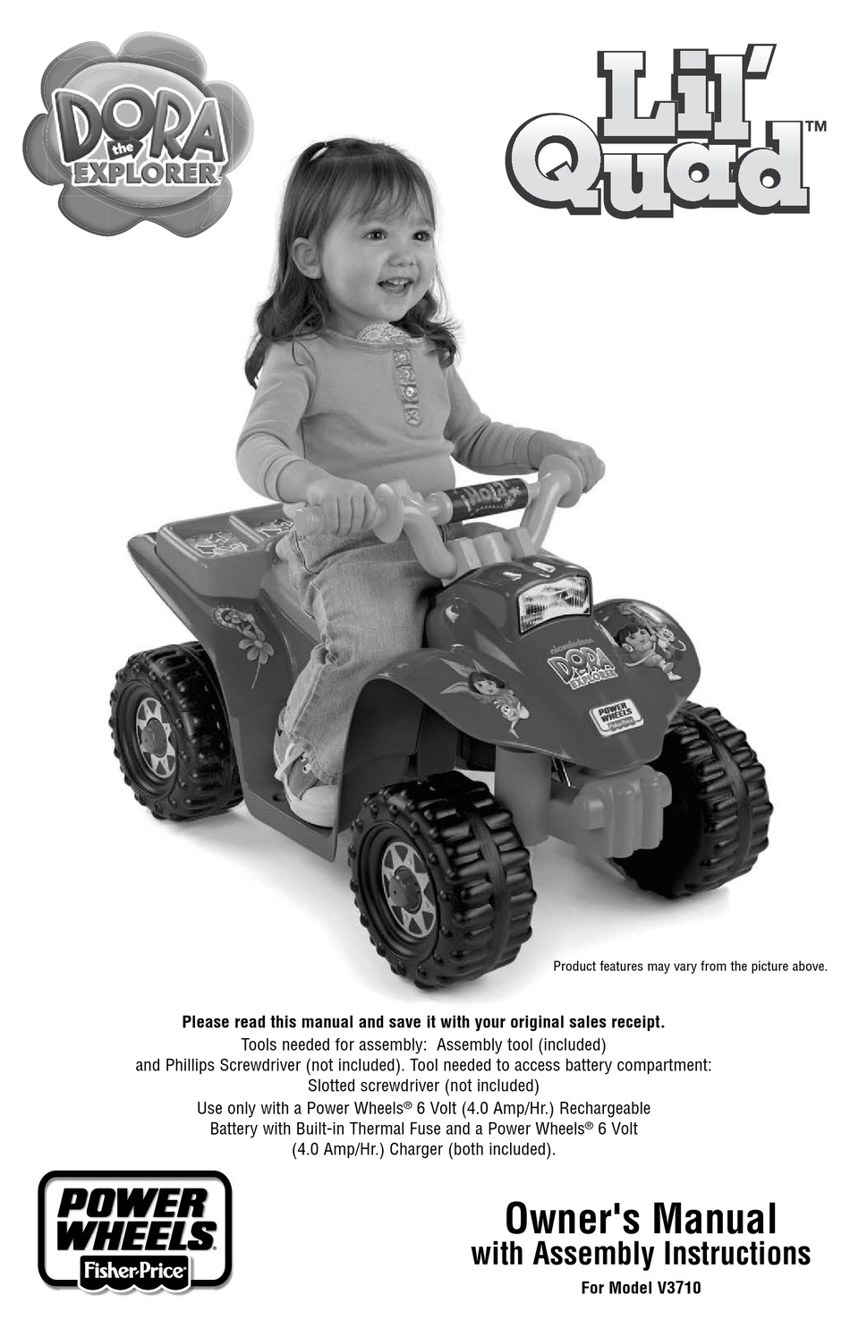 power wheels batman lil quad manual