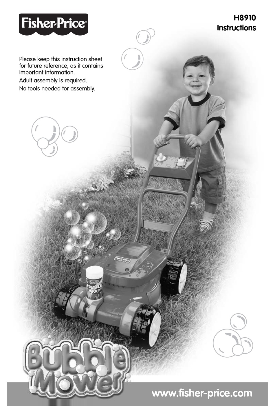 Fisher Price Bubble Mower H8910 Instructions Manual Pdf Download Manualslib