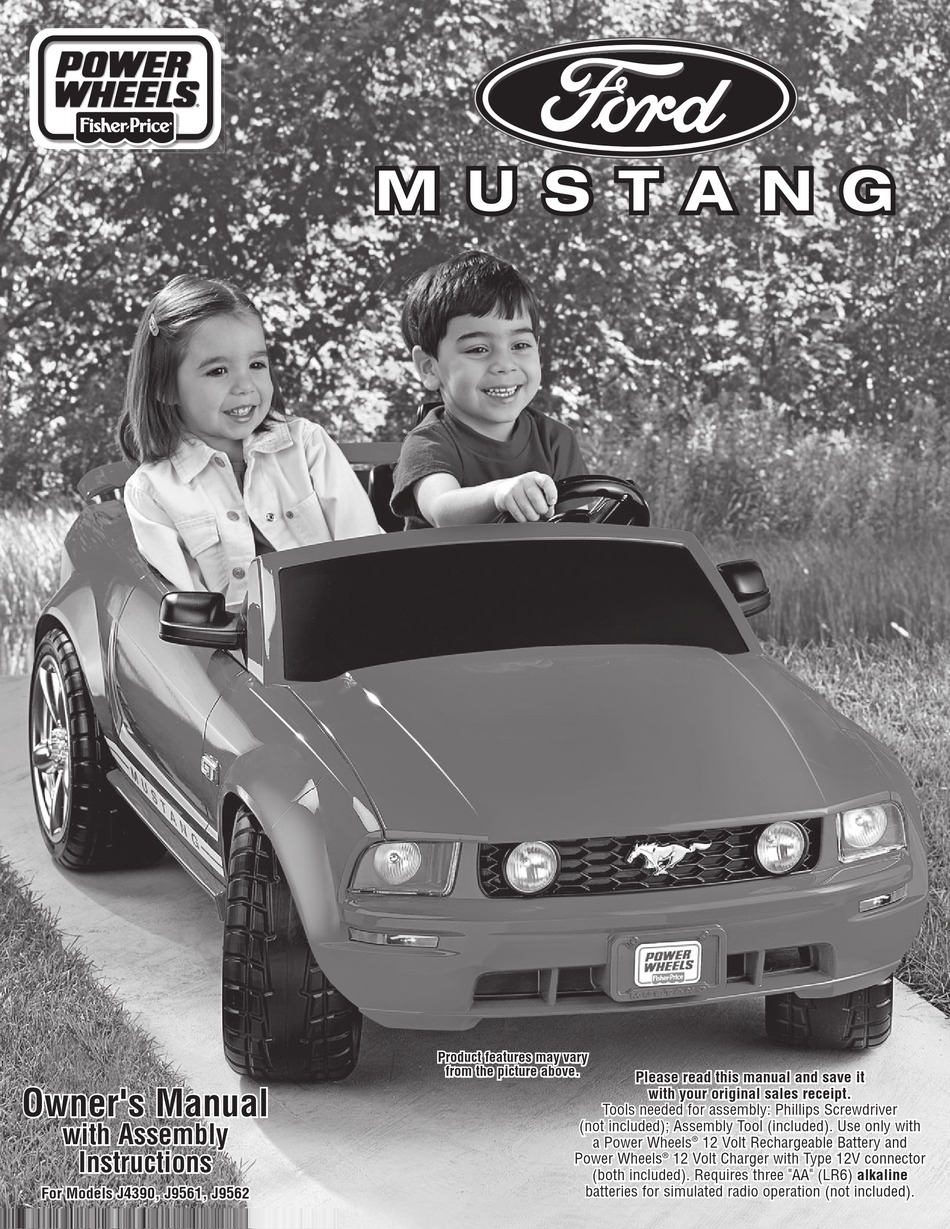 Power wheels cheap mustang manual