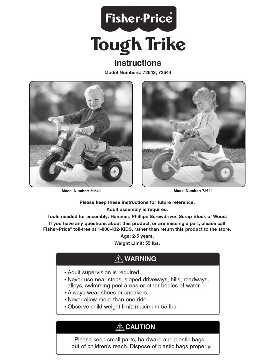 fisher price stroll to ride trike instructions