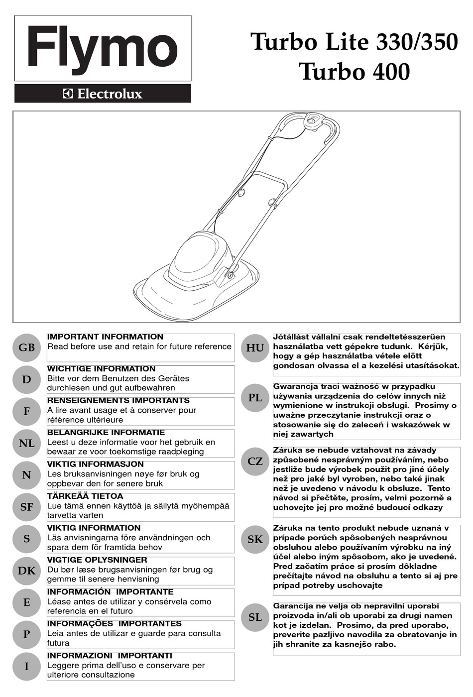 FLYMO TURBO 400 INSTRUCTION MANUAL Pdf Download ManualsLib