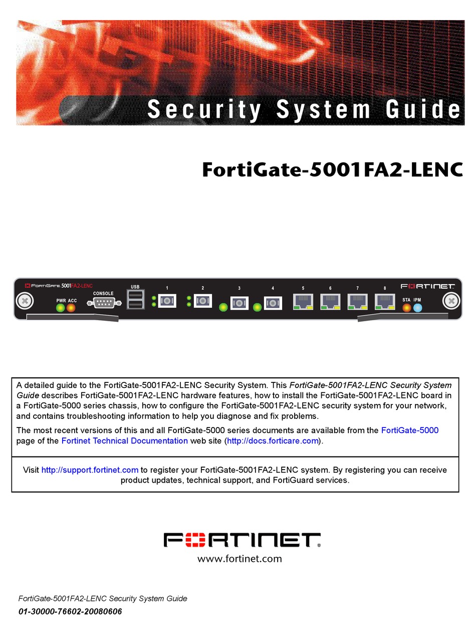fortinet support manual pdf