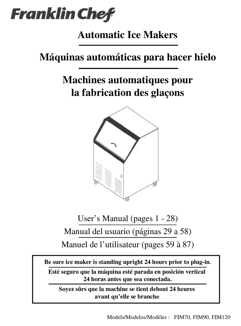 FRANKLIN CHEF FIM120 USER MANUAL Pdf Download ManualsLib