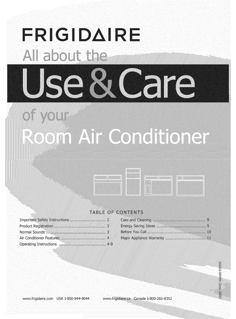 frigidaire-air-conditioner-use-care-manual-pdf-download-manualslib