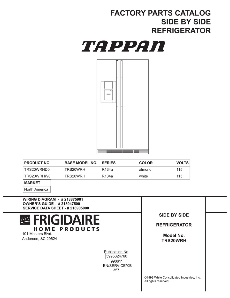 tappan ice maker parts