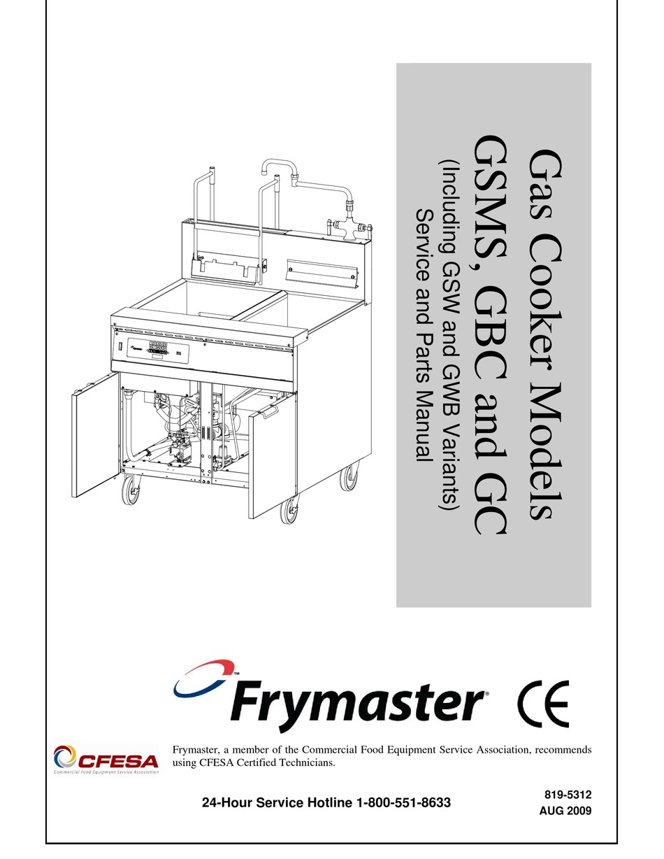 FRYMASTER GBC SERVICE AND PARTS MANUAL Pdf Download | ManualsLib