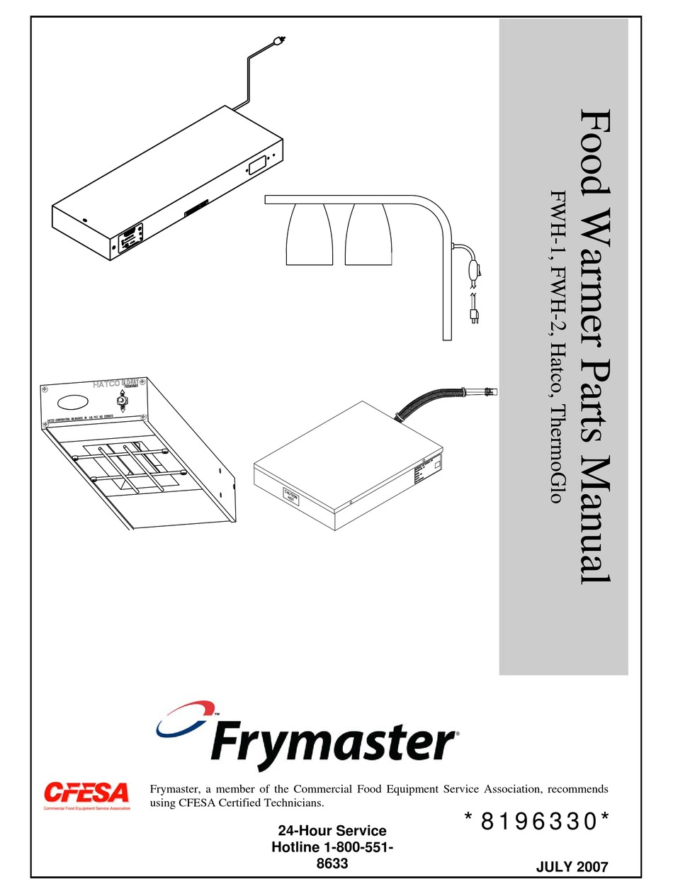 FRYMASTER FWH1 PARTS MANUAL Pdf Download ManualsLib