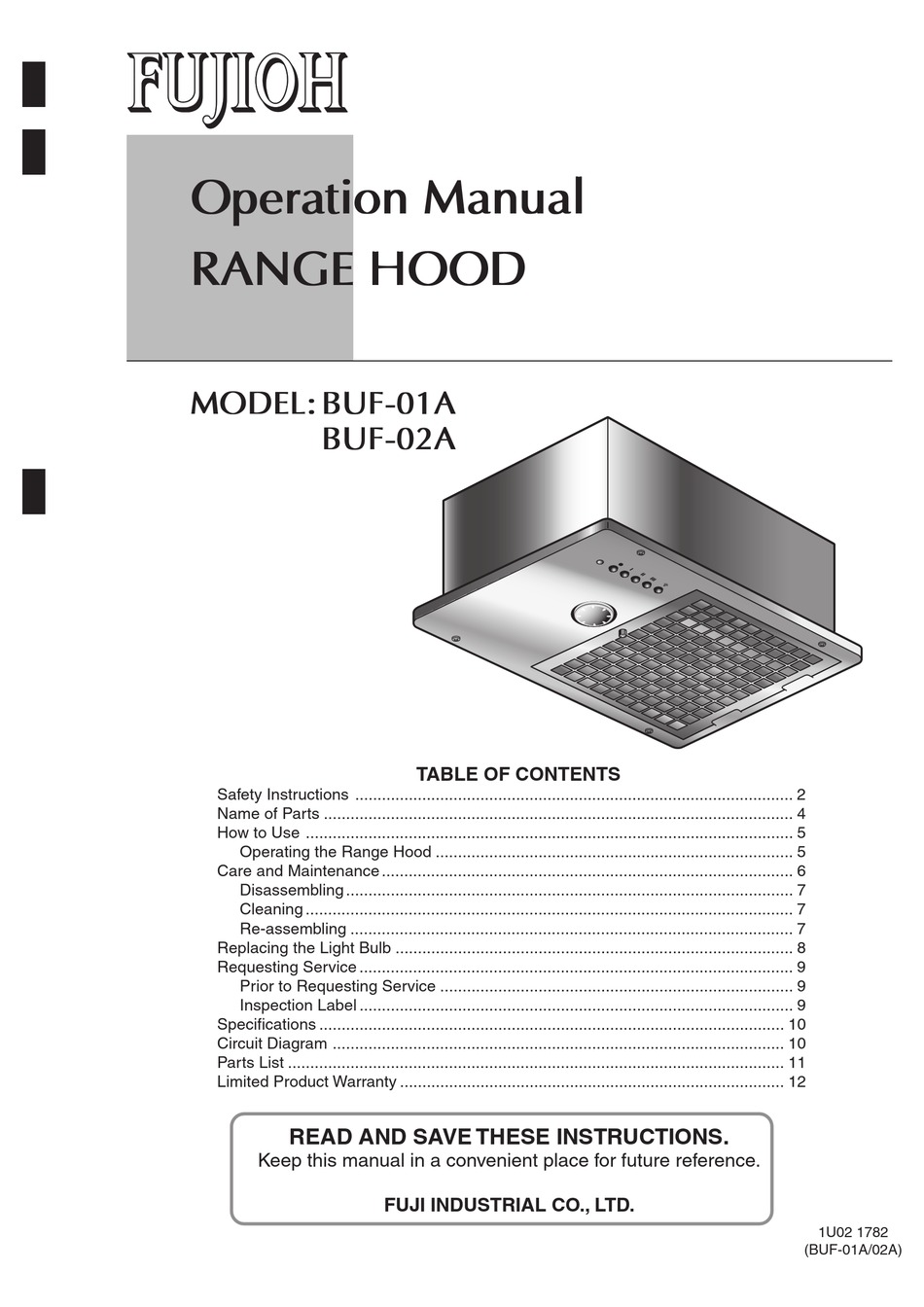 FUJIOH BUF01A OPERATION MANUAL Pdf Download ManualsLib