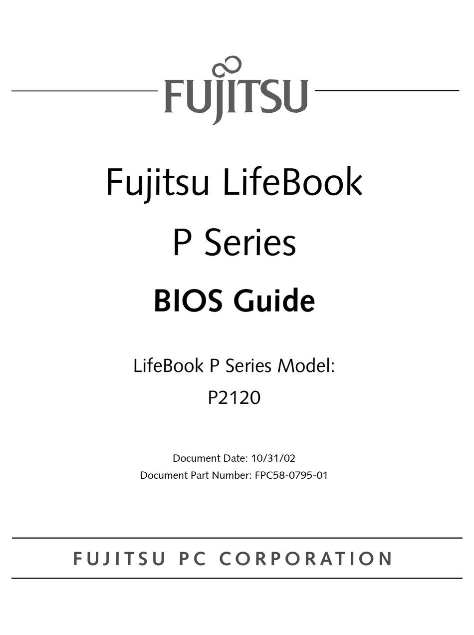 fujitsu lifebook p2120