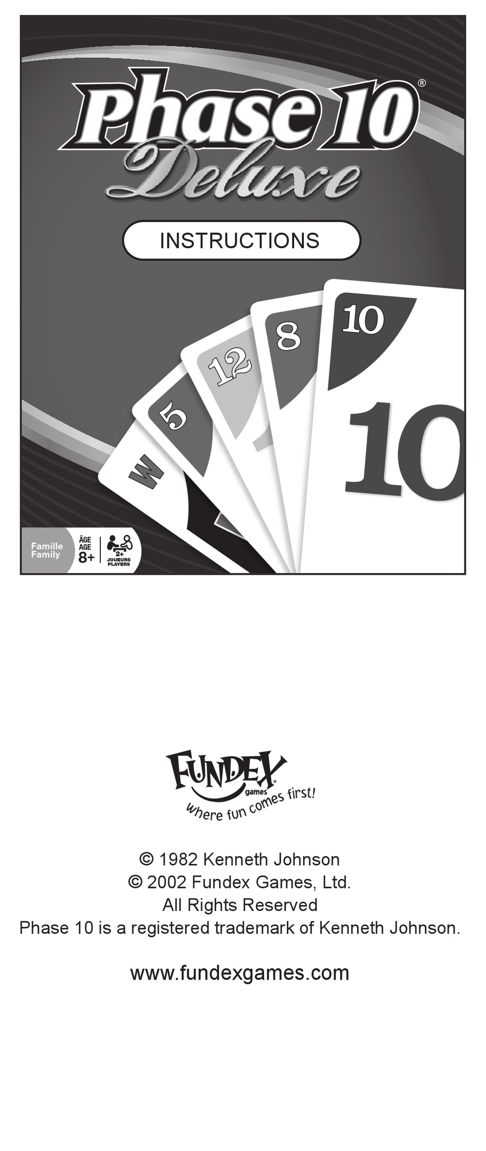 FUNDEX GAMES PHASE 10 DELUXE INSTRUCTIONS MANUAL Pdf