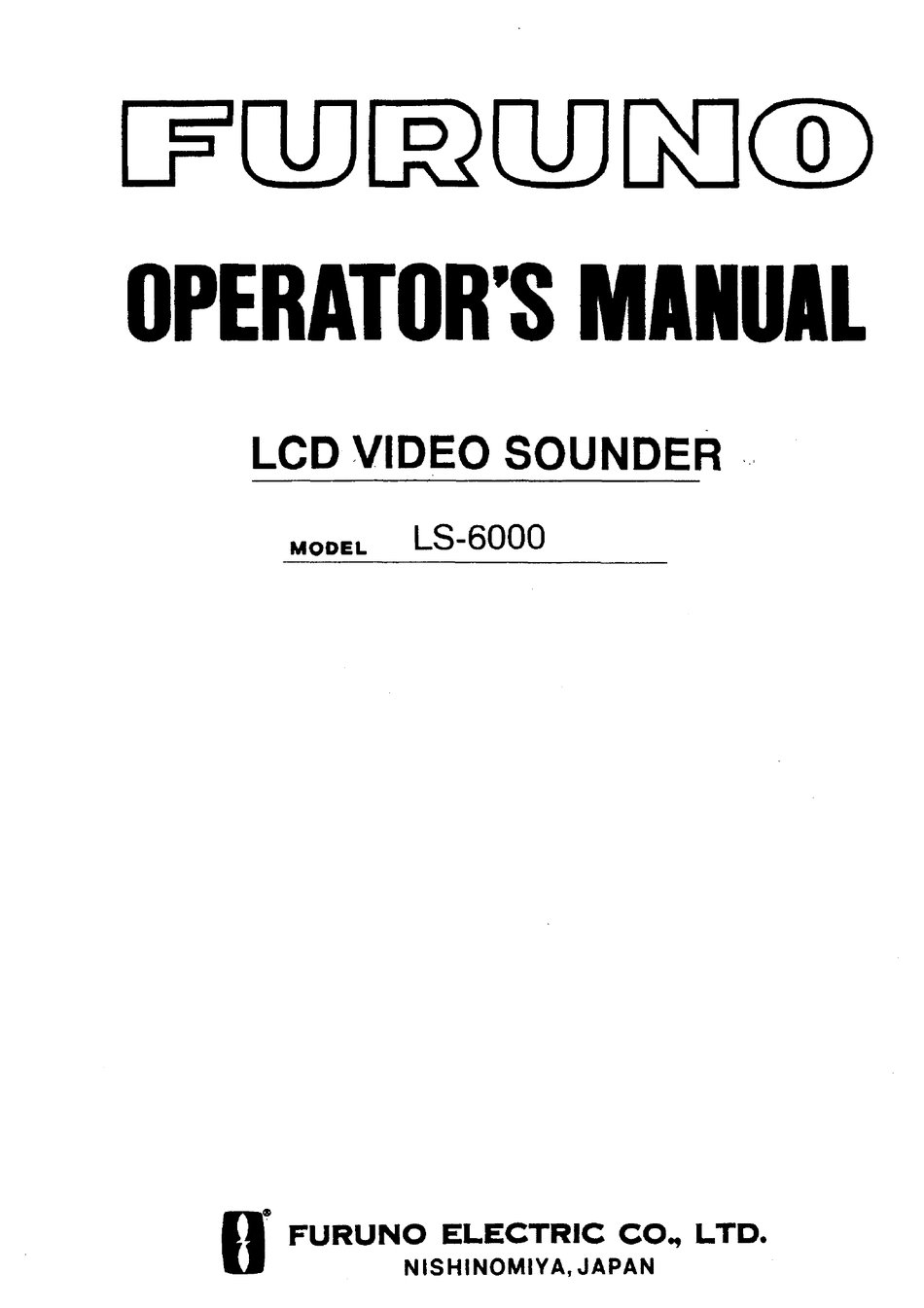 furuno lcd sounder ls6000 manual arts