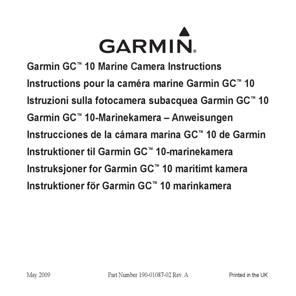 GARMIN GC 10 INSTRUCTION MANUAL Pdf Download ManualsLib