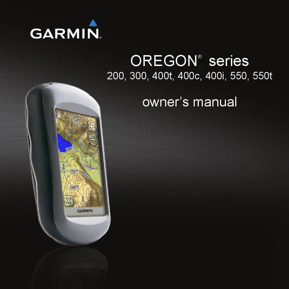 GARMIN OREGON 190-01070-00 OWNER'S MANUAL Pdf Download | ManualsLib