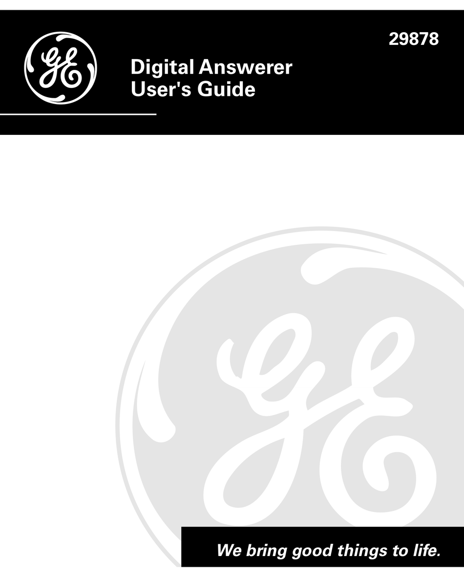 GE 29878 USER MANUAL Pdf Download | ManualsLib