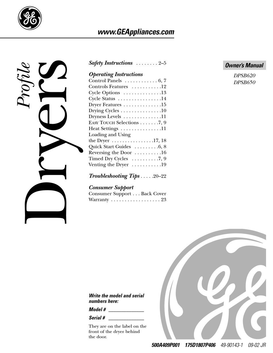 ge-profile-dpsb620-owner-s-manual-pdf-download-manualslib