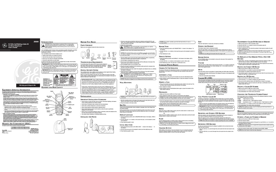 GE 25838 USER MANUAL Pdf Download | ManualsLib