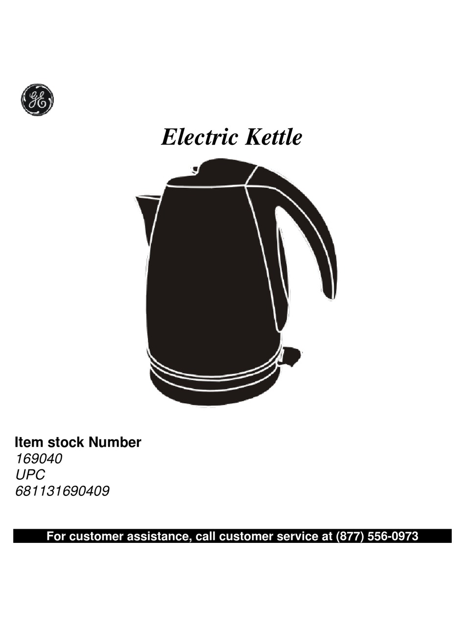 G7KE17SSPSS by GE Appliances - GE Cool Touch Kettle with Manual