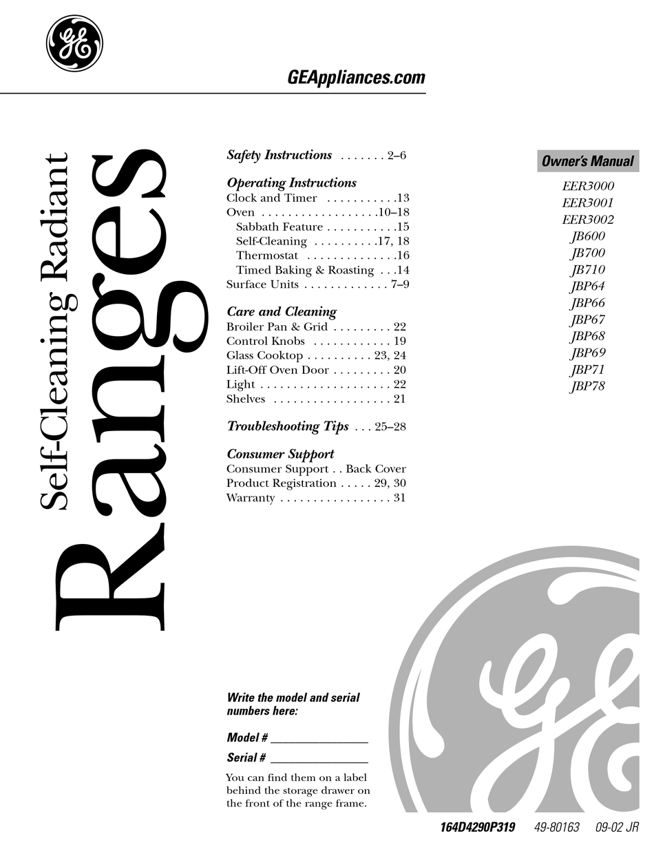 GE -3002 OWNER'S MANUAL Pdf Download | ManualsLib