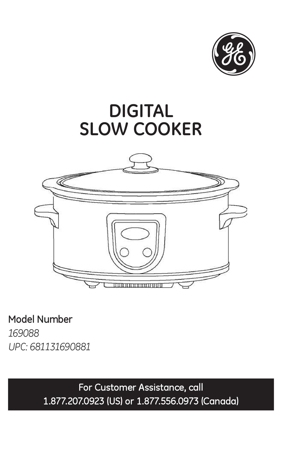 GE Slow Cooker 898680 User Guide