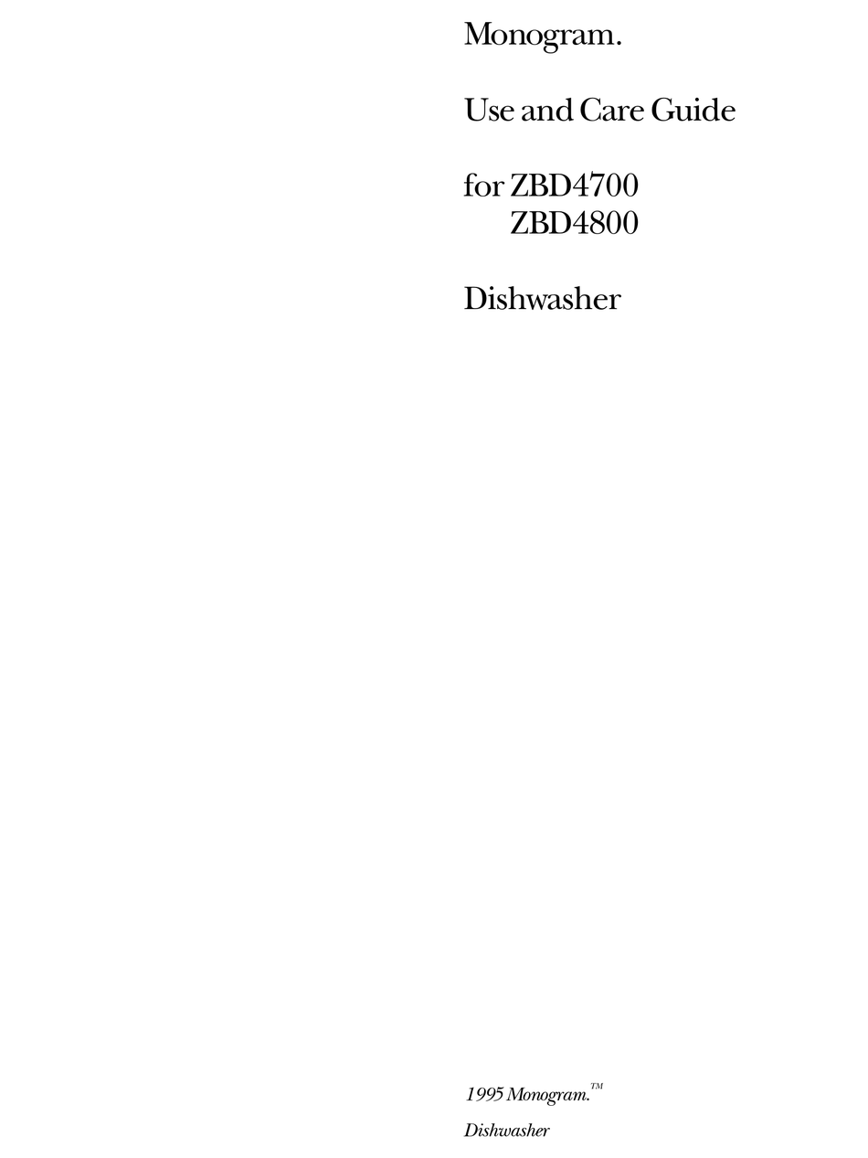 ge monogram dishwasher reset