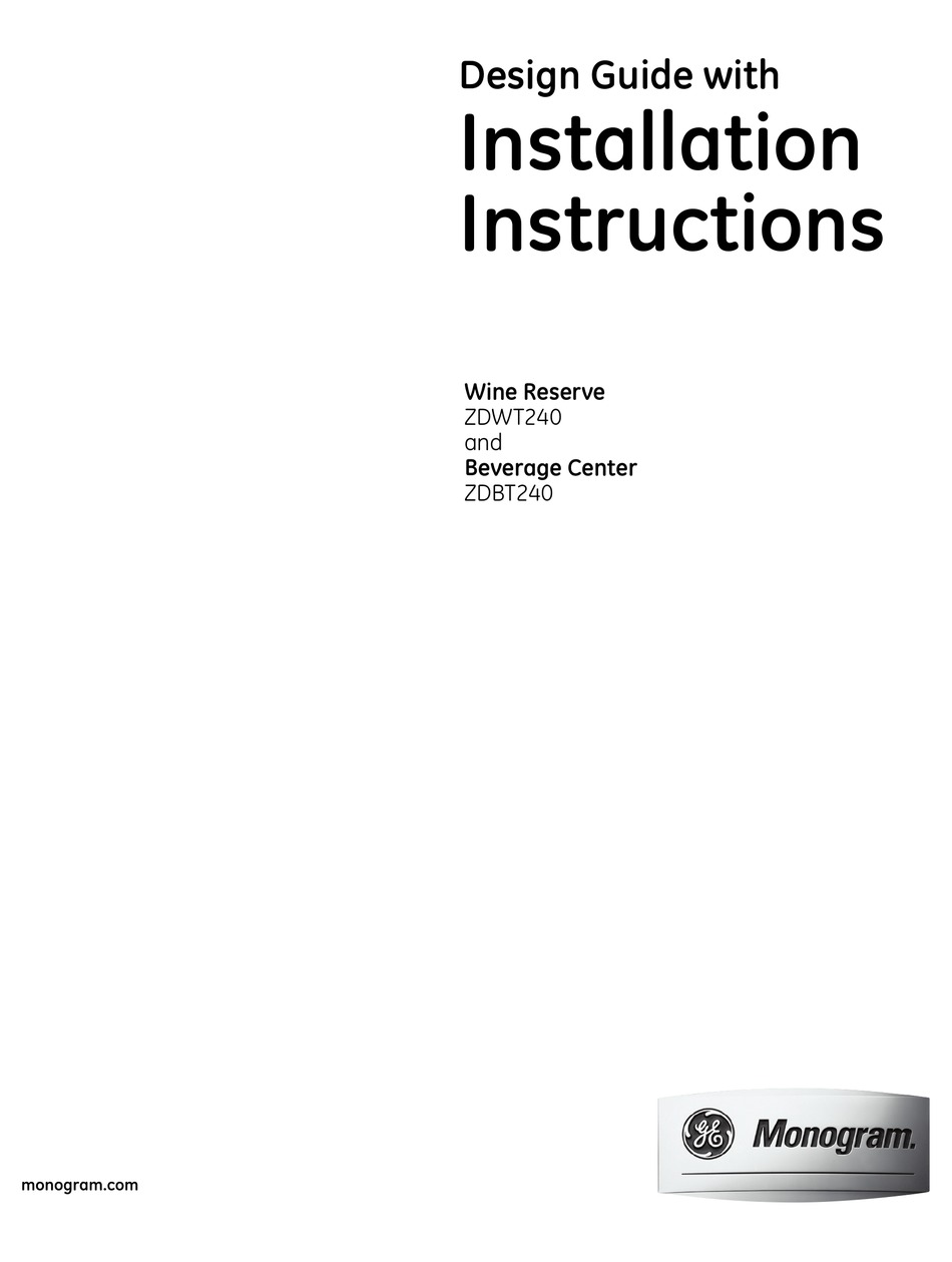 ge-monogram-zdbt240-installation-instructions-manual-pdf-download-manualslib