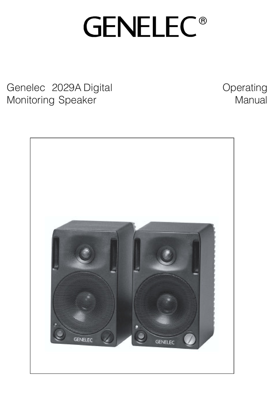 genelec 2029a