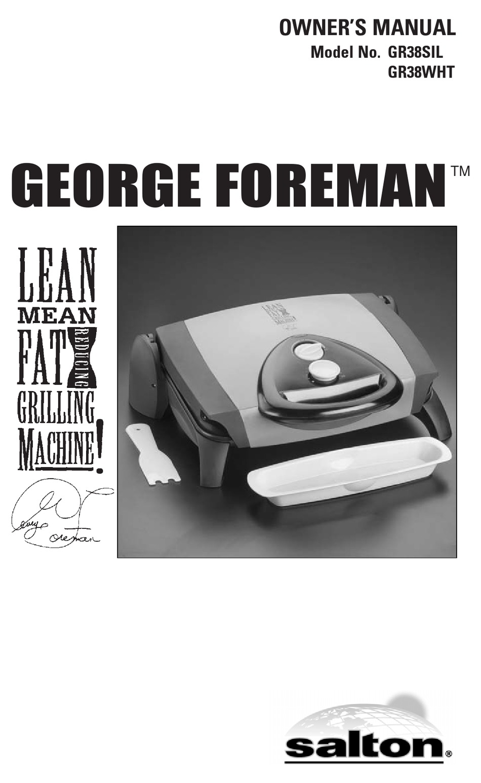 GEORGE FOREMAN GHFD6810B USE AND CARE MANUAL Pdf Download