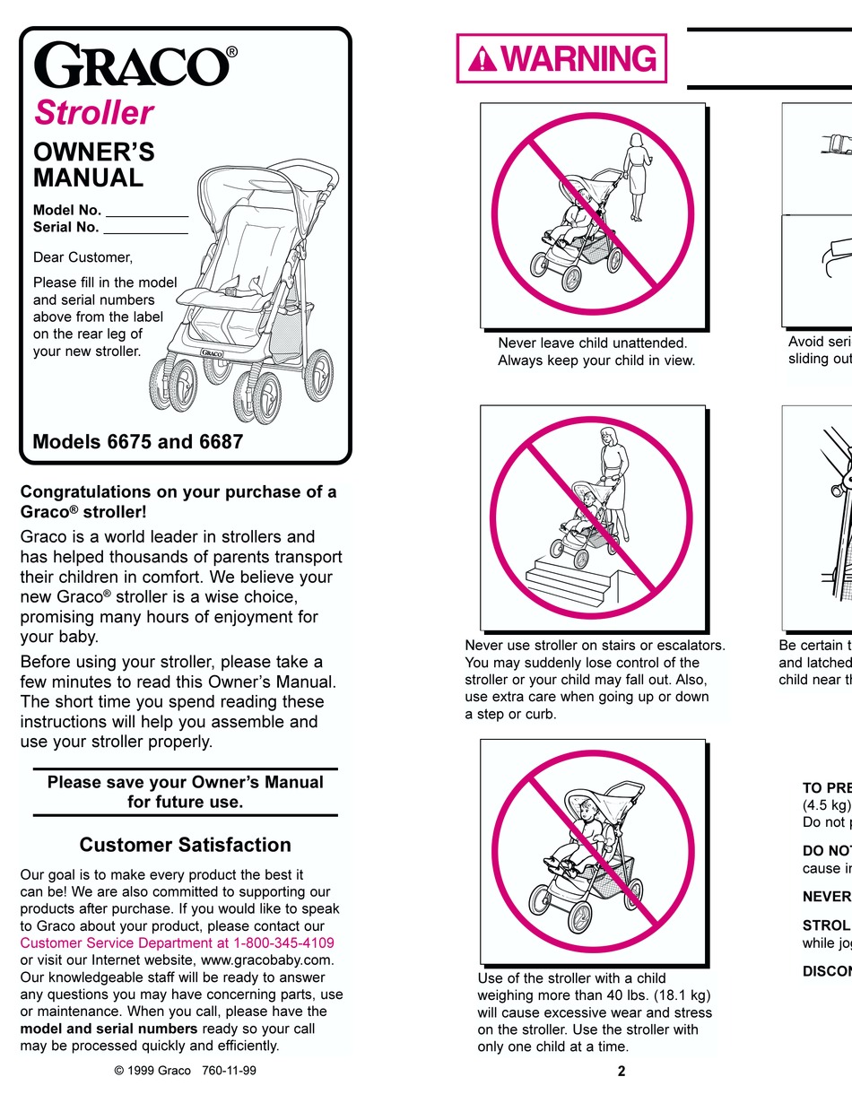 GRACO 6675 OWNER'S MANUAL Pdf Download ManualsLib