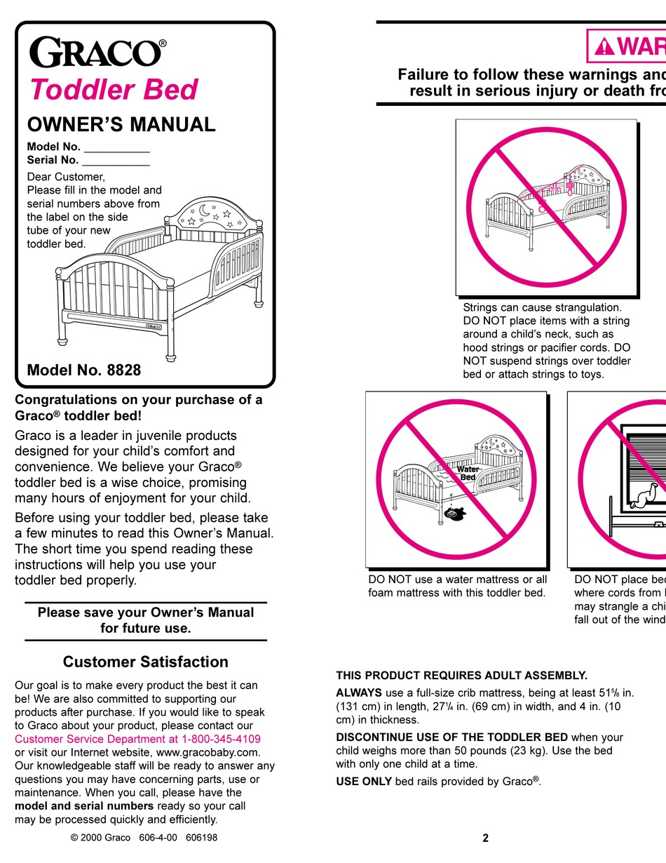 GRACO 8828 OWNER'S MANUAL Pdf Download ManualsLib
