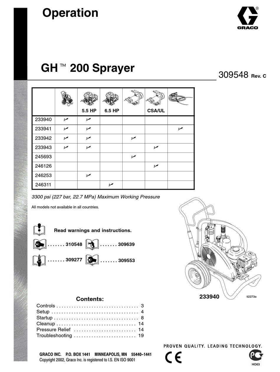 GRACO 233940 OPERATION MANUAL Pdf Download | ManualsLib