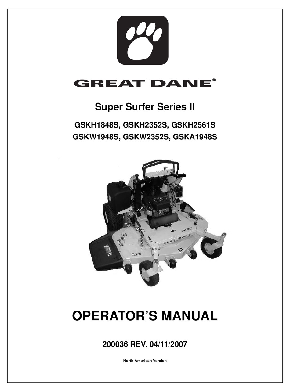 Great Dane Super Surfer Oil Reservoir TCA15373 ; KHE SS