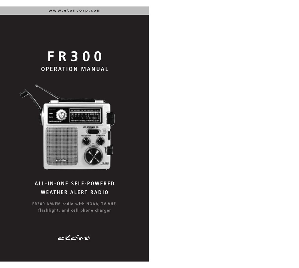 ETON FR 300 OPERATION MANUAL Pdf Download | ManualsLib