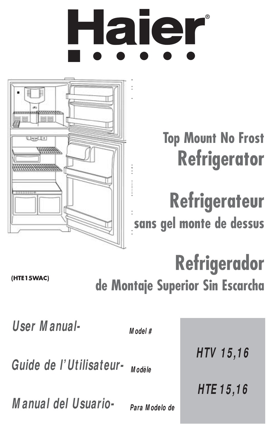 Dial De Temperatura Ajustable; Controle De Temperatura Del Freezer; Estantes Interiores Del Refrigerador - Haier User Manual [Page 49] | ManualsLib