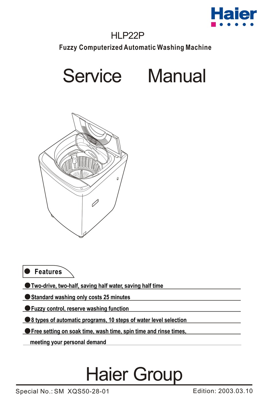 Haier Hlp22p Features And Specifications Pdf Download Manualslib