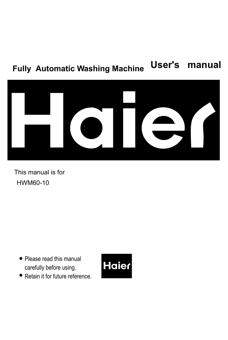 hwm60 10 haier