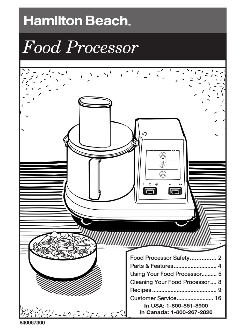 HAMILTON BEACH 840067300 USER MANUAL Pdf Download | ManualsLib