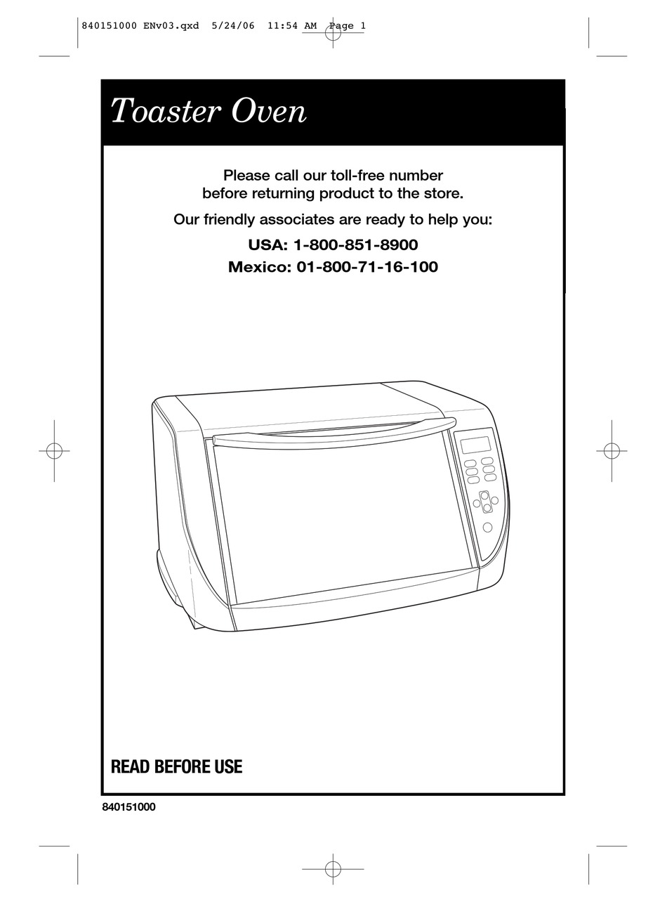 HAMILTON BEACH 840151000 USE & CARE MANUAL Pdf Download ManualsLib